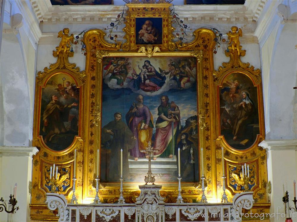 Gallipoli (Lecce, Italy) - Retable of the main altar of the Church of San Giuseppe